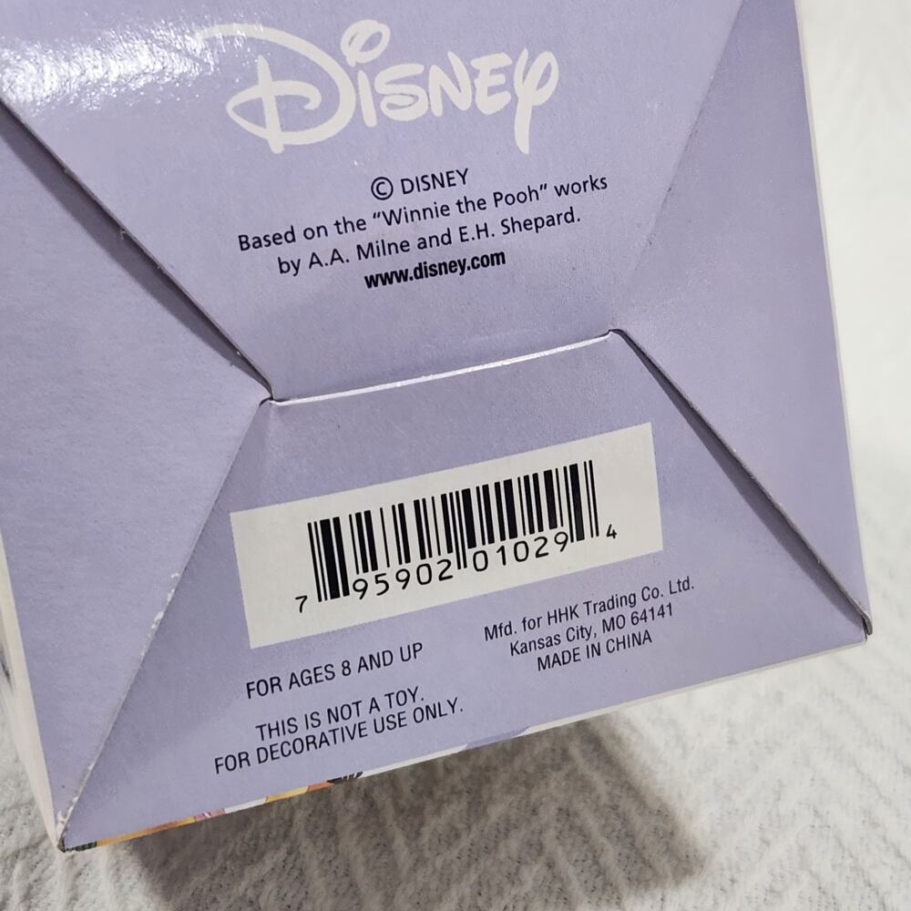 Disney Pooh Bear Blown Glass Christmas Tree Ornament Decor Flocked Box Honey - Picture 5 of 13